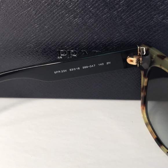 New - PRADA Acetate Cat Eye Sunglasses SPR 23X-F - Picture 11 of 15